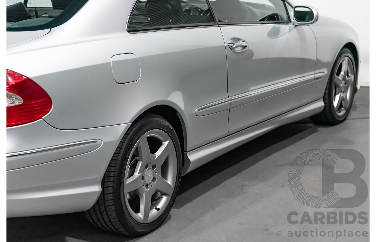 5/2008 Mercedes Benz CLK 280 Avantgarde AMG Pack C209 MY08 2d Coupe Iridium Silver Metallic V6 3.0L