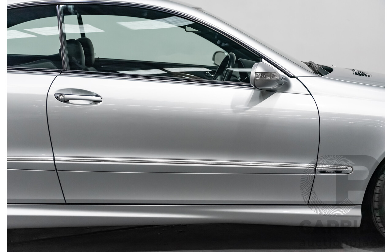 5/2008 Mercedes Benz CLK 280 Avantgarde AMG Pack C209 MY08 2d Coupe Iridium Silver Metallic V6 3.0L