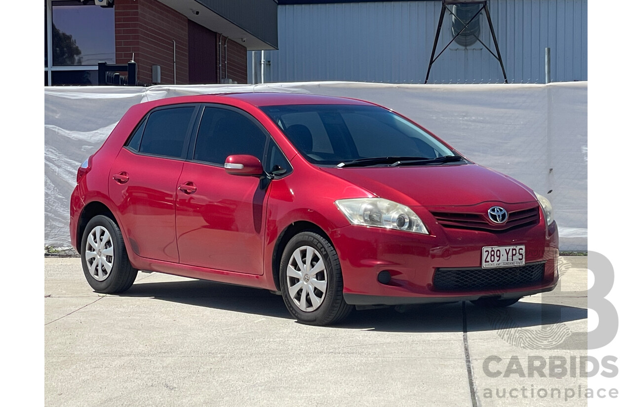 02/11 Toyota Corolla ASCENT FWD ZRE152R MY11 5D Hatchback Red 1.8L