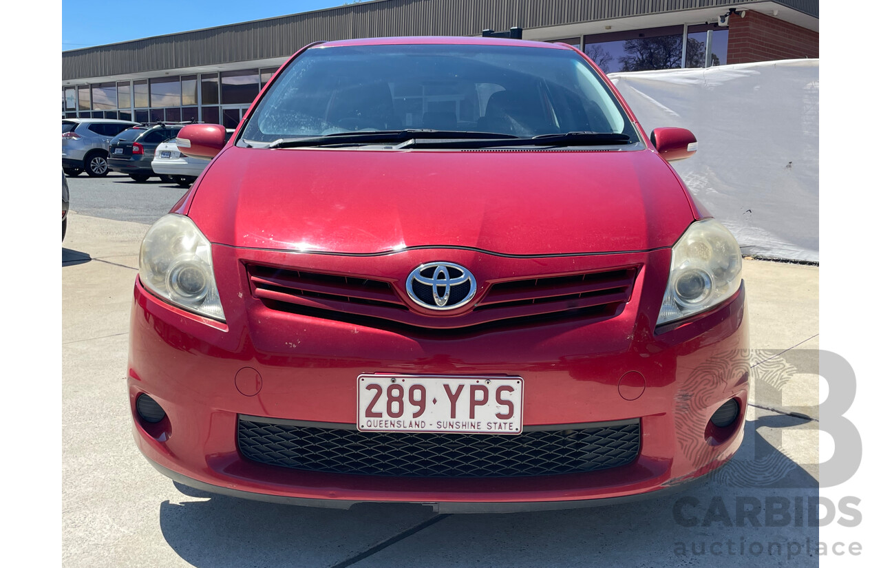 02/11 Toyota Corolla ASCENT FWD ZRE152R MY11 5D Hatchback Red 1.8L