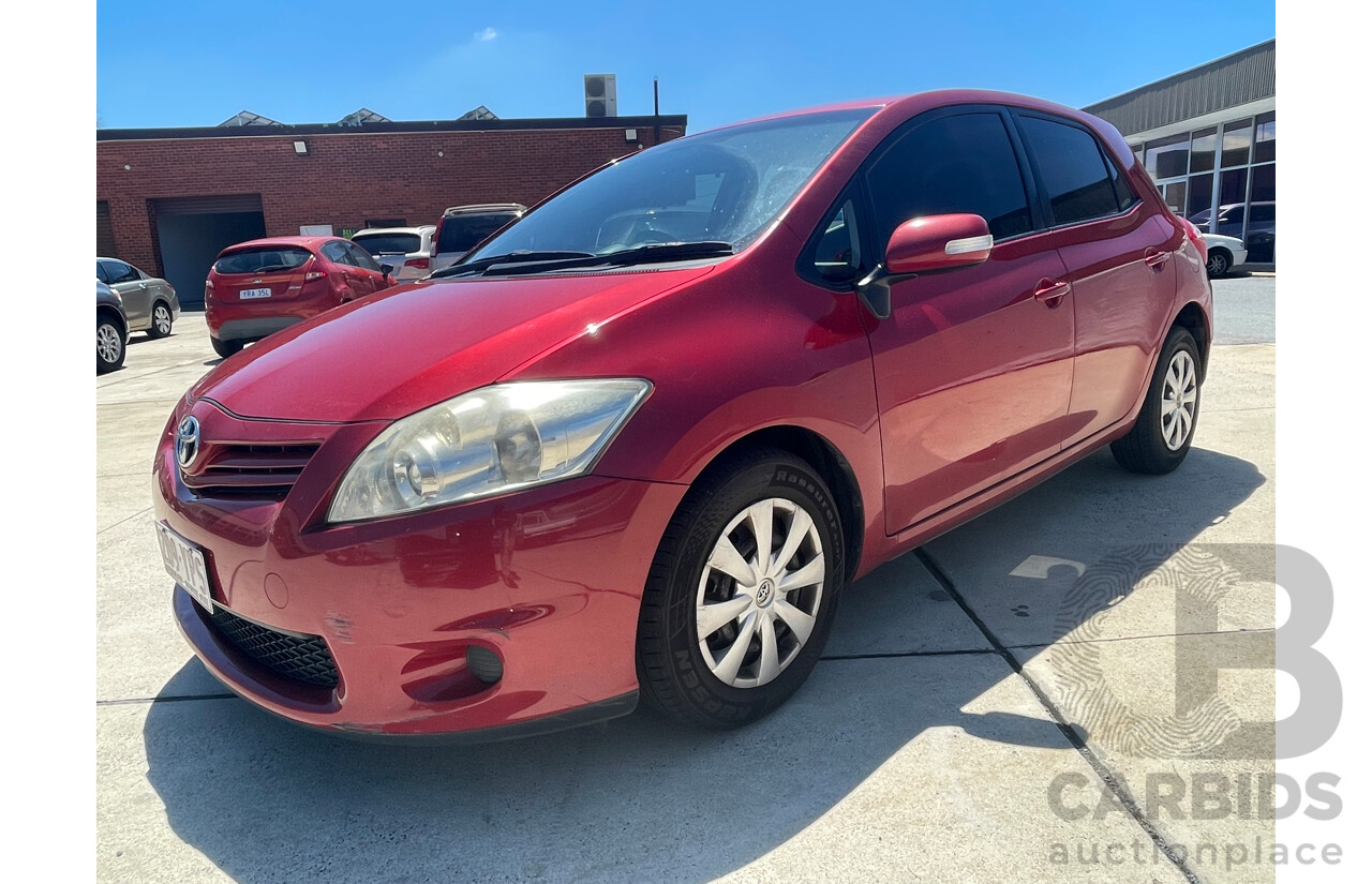 02/11 Toyota Corolla ASCENT FWD ZRE152R MY11 5D Hatchback Red 1.8L