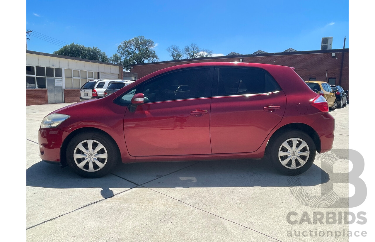 02/11 Toyota Corolla ASCENT FWD ZRE152R MY11 5D Hatchback Red 1.8L