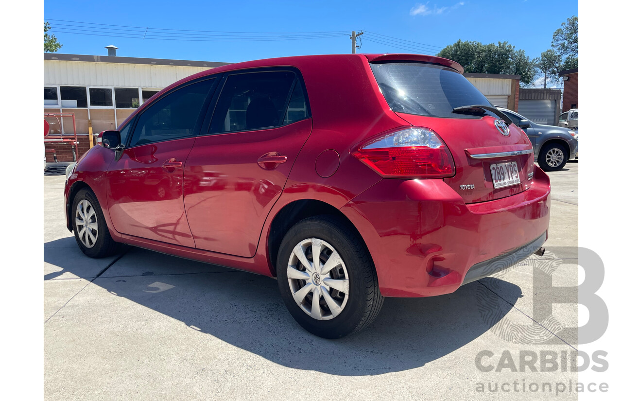 02/11 Toyota Corolla ASCENT FWD ZRE152R MY11 5D Hatchback Red 1.8L