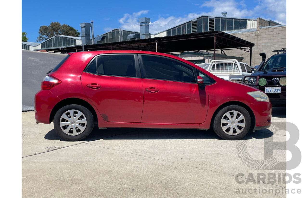 02/11 Toyota Corolla ASCENT FWD ZRE152R MY11 5D Hatchback Red 1.8L