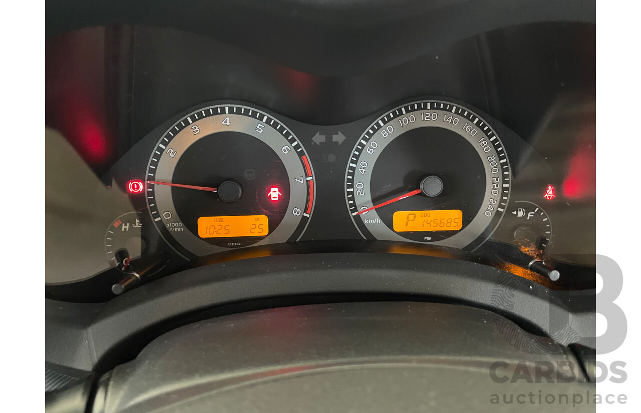 02/11 Toyota Corolla ASCENT FWD ZRE152R MY11 5D Hatchback Red 1.8L