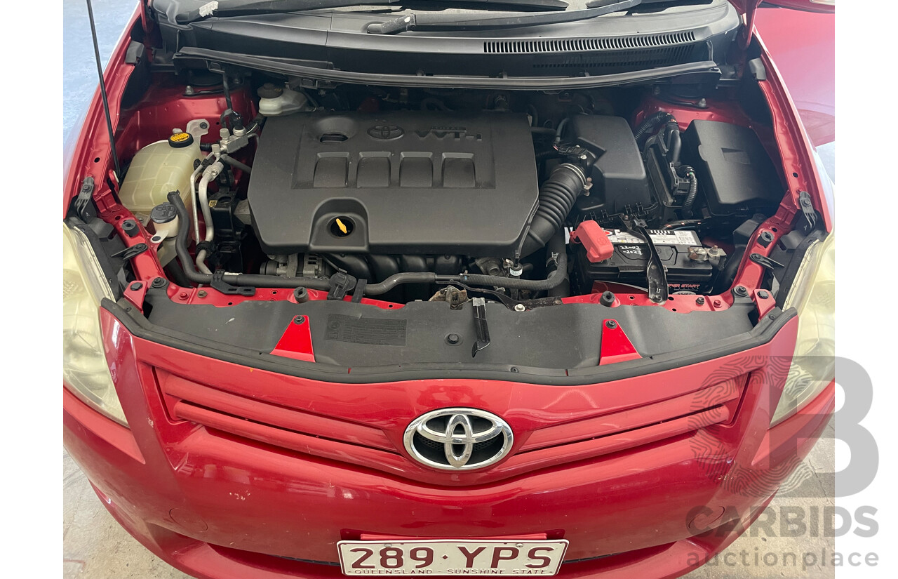 02/11 Toyota Corolla ASCENT FWD ZRE152R MY11 5D Hatchback Red 1.8L