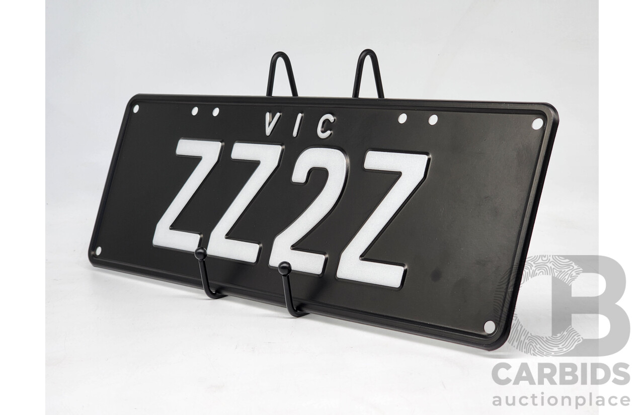 Victorian VIC Custom 4 - Character Alpha/Numeric Number Plate ZZ2Z