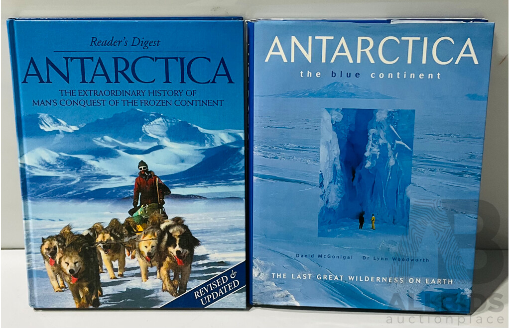 Collection Six Books Relating to Antarctic Exploration