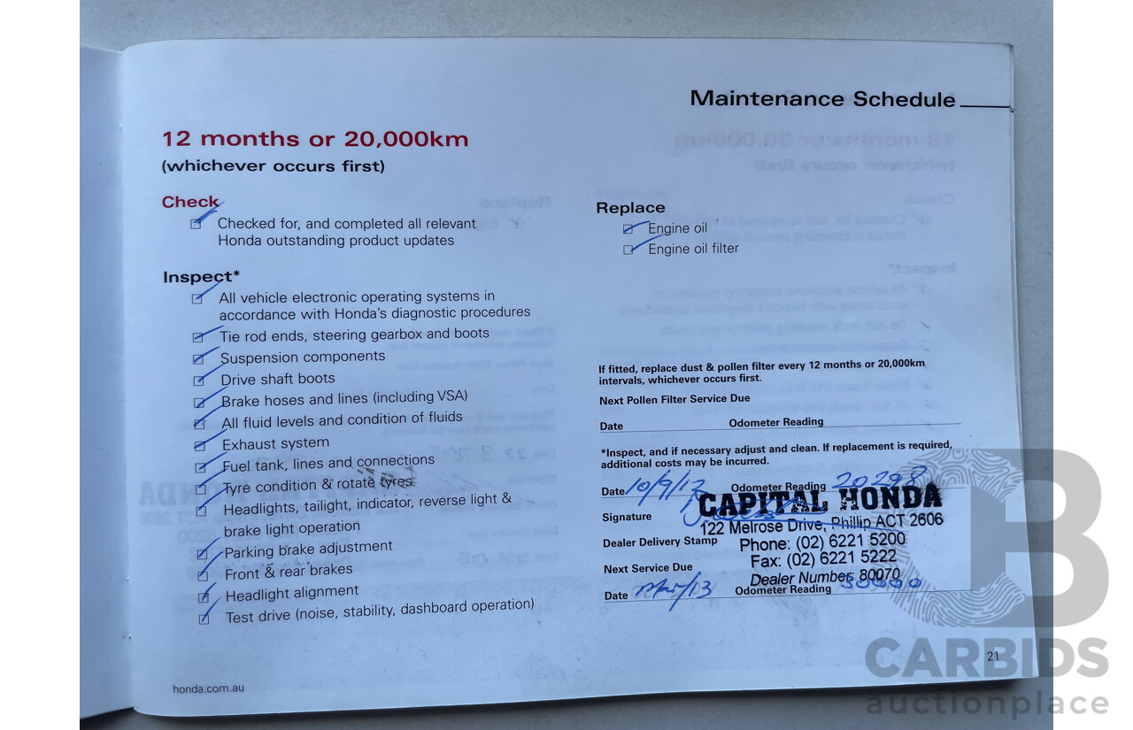 03/11 Honda Accord V6 FWD 50 4D Sedan Beige 3.5L