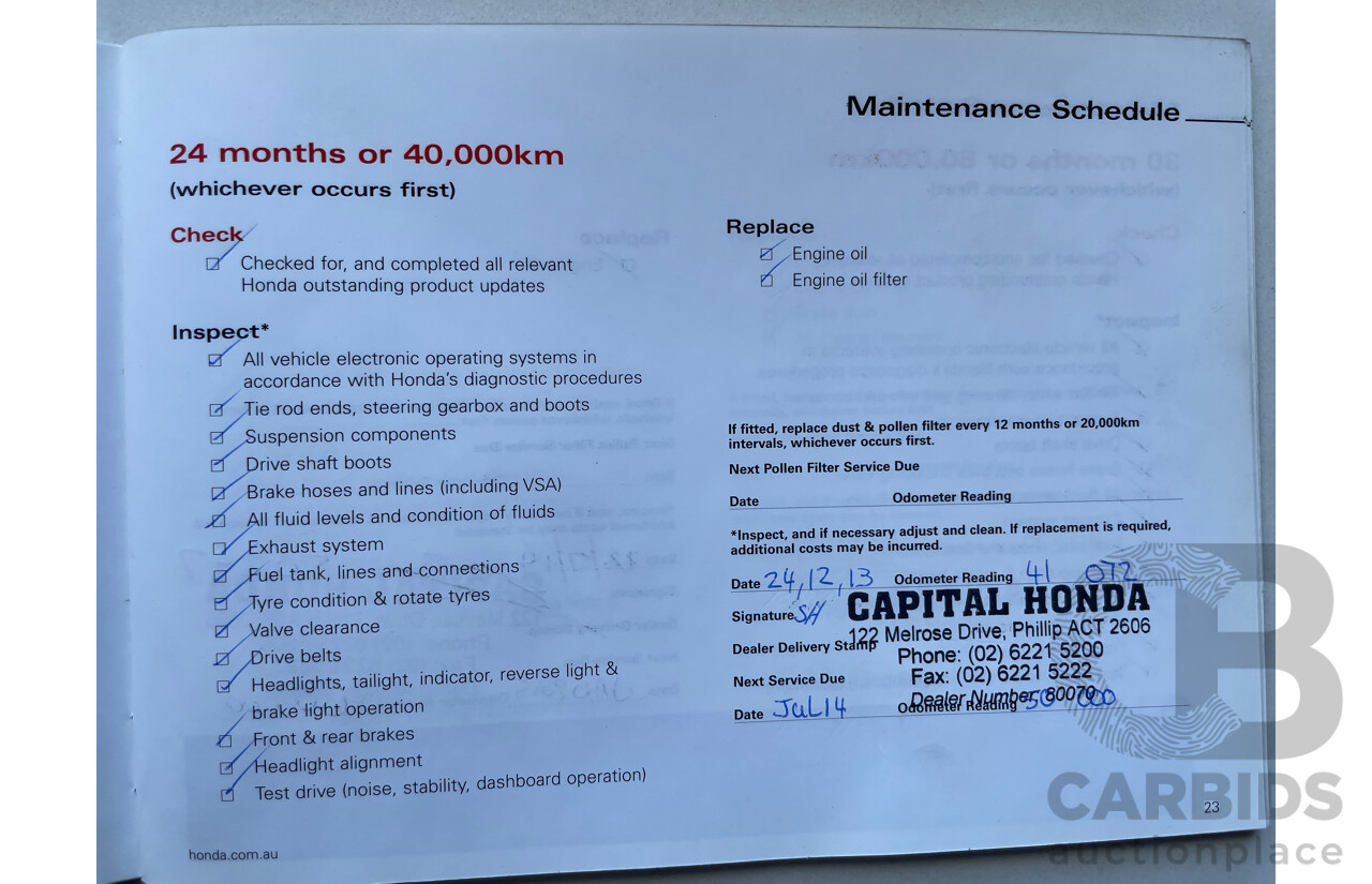 03/11 Honda Accord V6 FWD 50 4D Sedan Beige 3.5L