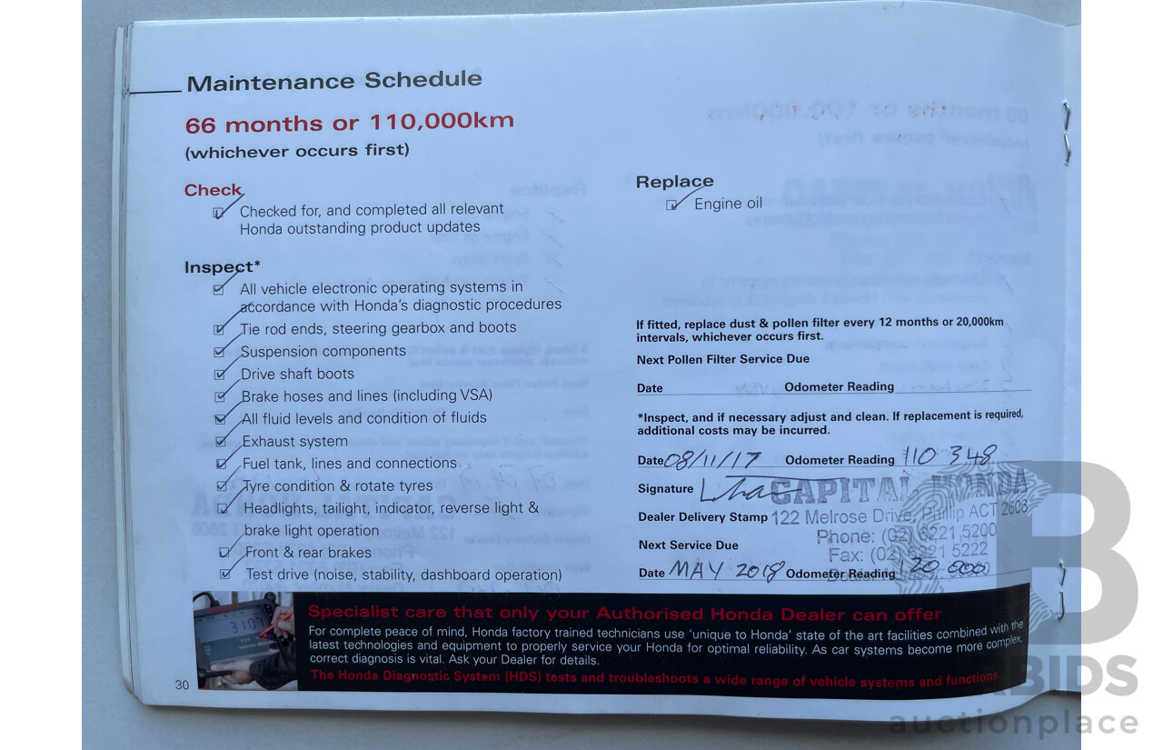 03/11 Honda Accord V6 FWD 50 4D Sedan Beige 3.5L