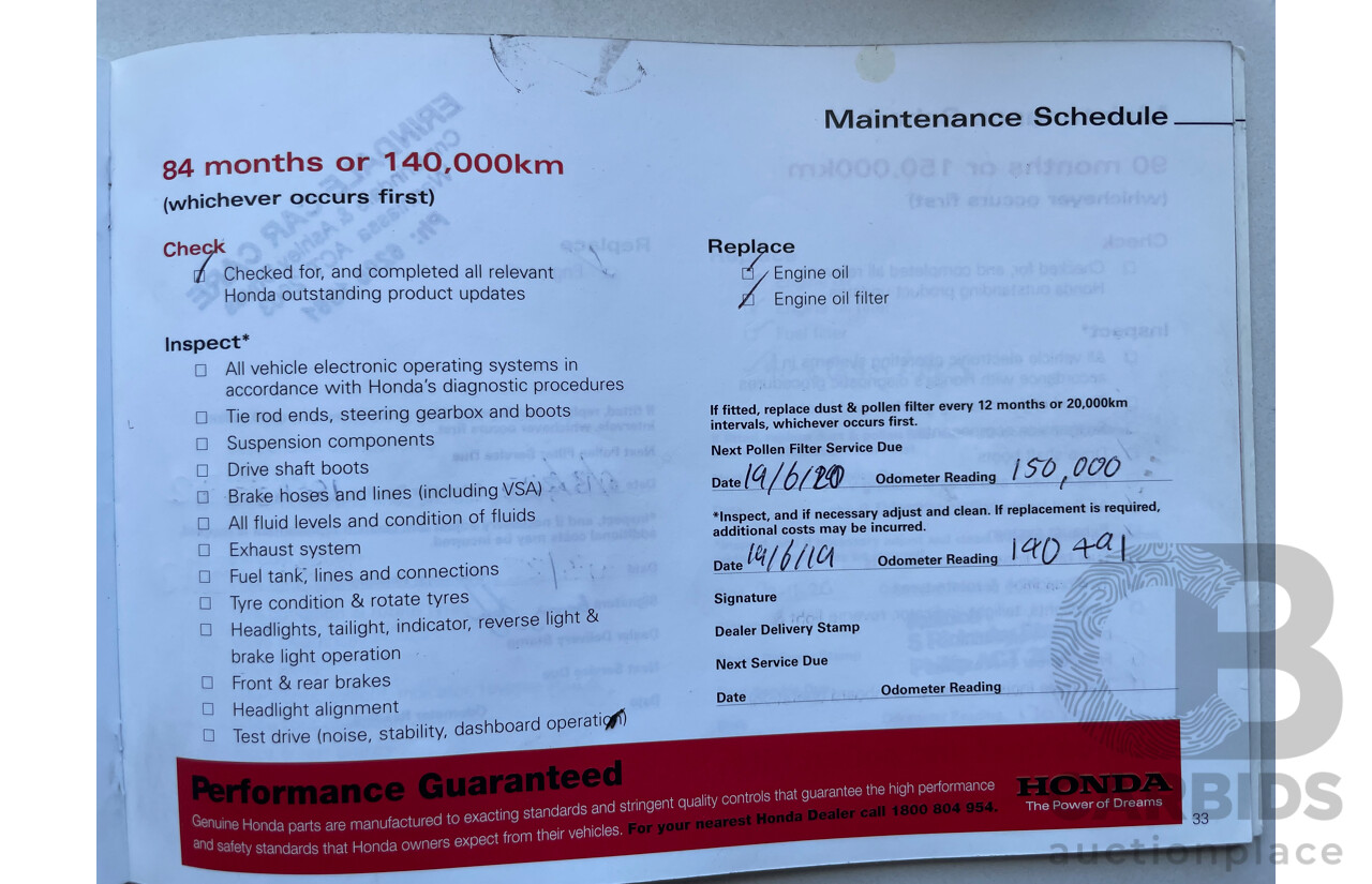 03/11 Honda Accord V6 FWD 50 4D Sedan Beige 3.5L