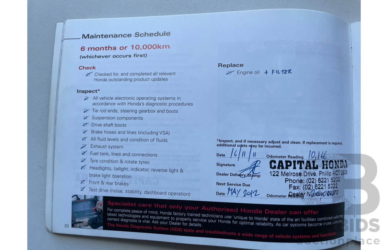 03/11 Honda Accord V6 FWD 50 4D Sedan Beige 3.5L