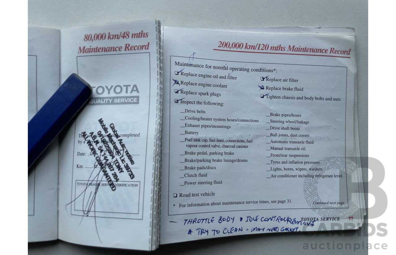 06/01 Toyota Corolla LEVIN SECA FWD AE112R 5D Liftback White 1.8L