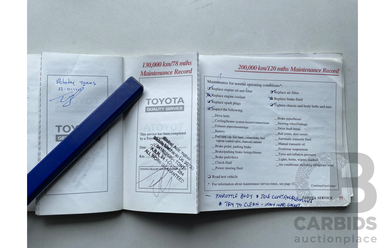 06/01 Toyota Corolla LEVIN SECA FWD AE112R 5D Liftback White 1.8L