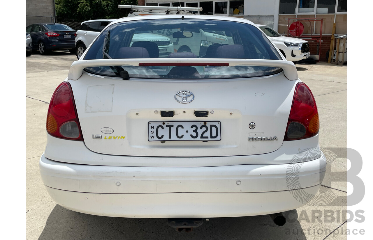 06/01 Toyota Corolla LEVIN SECA FWD AE112R 5D Liftback White 1.8L