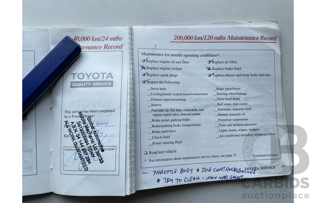 06/01 Toyota Corolla LEVIN SECA FWD AE112R 5D Liftback White 1.8L