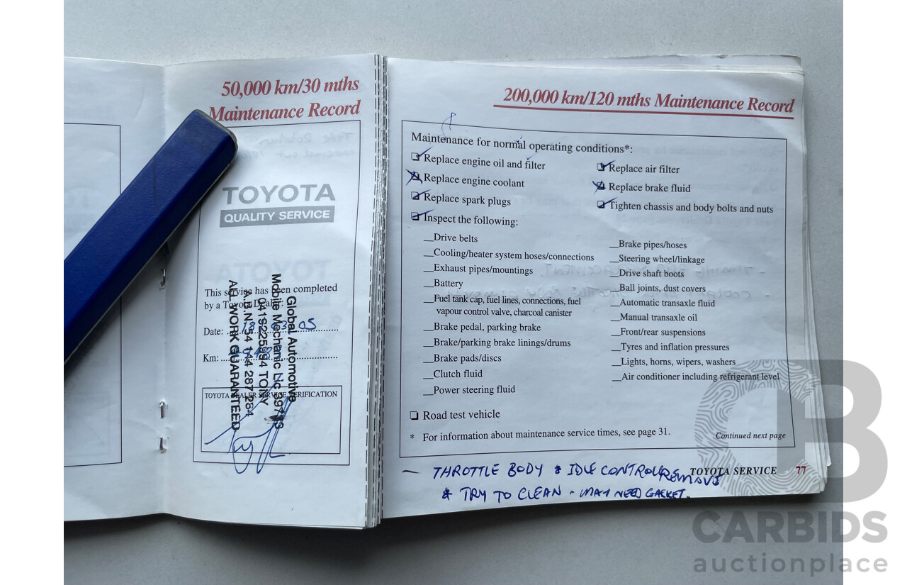 06/01 Toyota Corolla LEVIN SECA FWD AE112R 5D Liftback White 1.8L