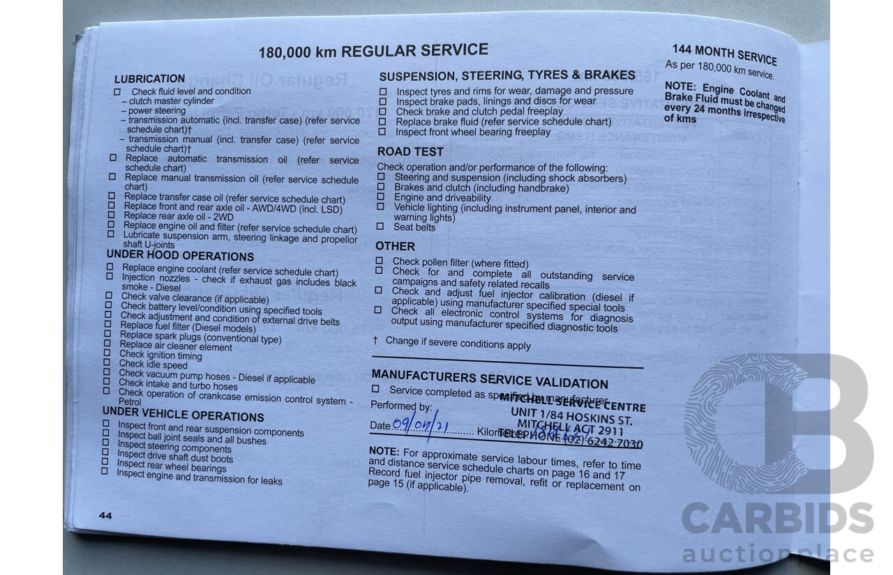 03/09 Mitsubishi Lancer VR-X FWD CJ MY10 4D Sedan Blue 2.4L