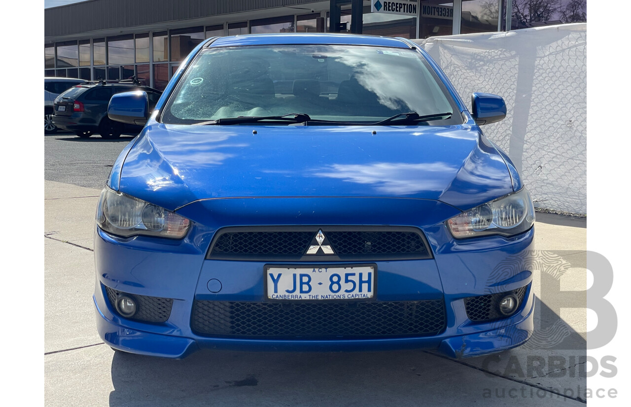 03/09 Mitsubishi Lancer VR-X FWD CJ MY10 4D Sedan Blue 2.4L