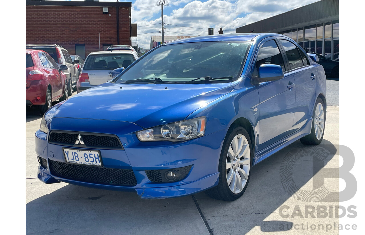 03/09 Mitsubishi Lancer VR-X FWD CJ MY10 4D Sedan Blue 2.4L