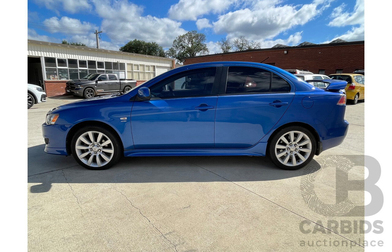 03/09 Mitsubishi Lancer VR-X FWD CJ MY10 4D Sedan Blue 2.4L