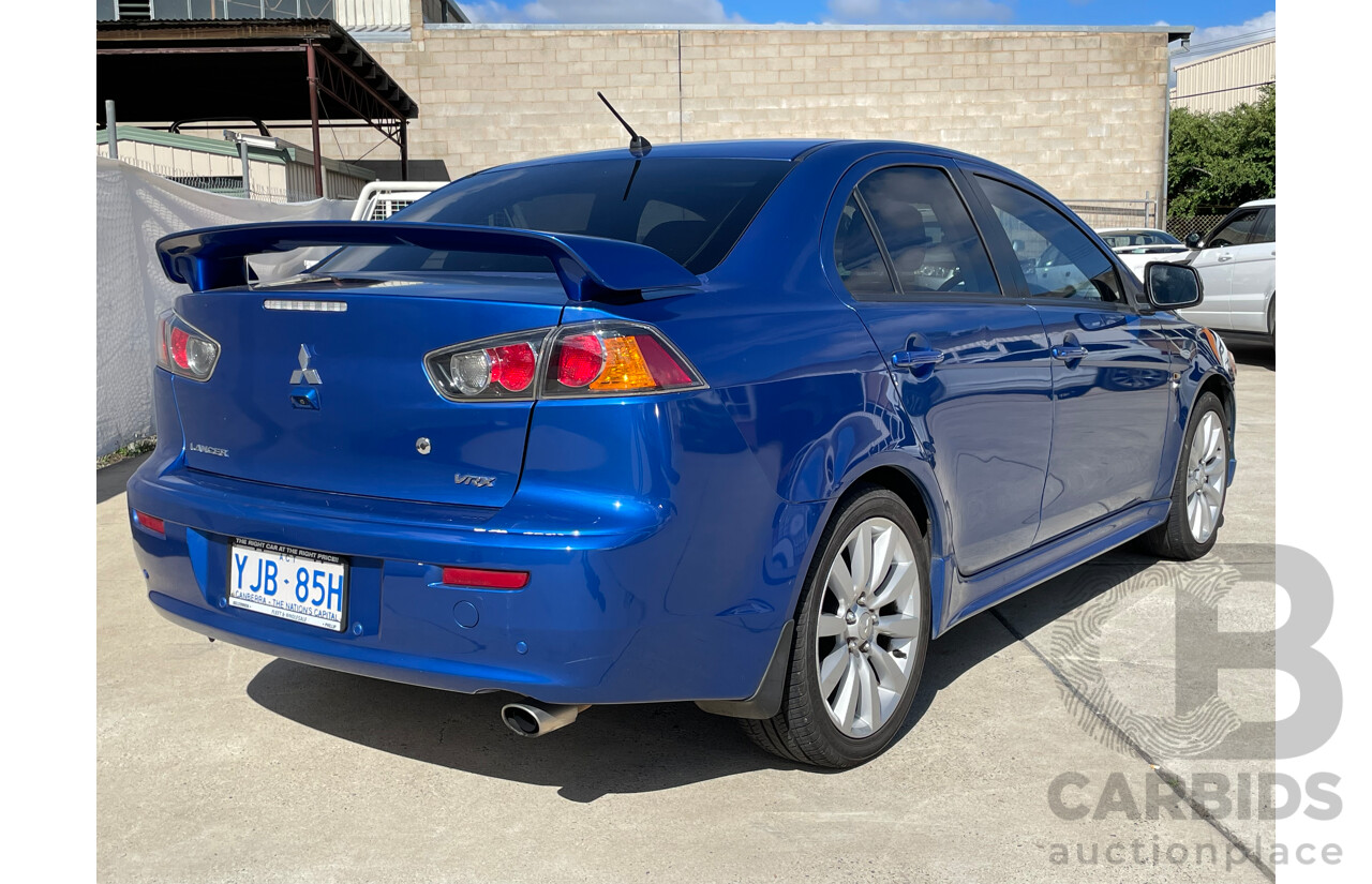 03/09 Mitsubishi Lancer VR-X FWD CJ MY10 4D Sedan Blue 2.4L