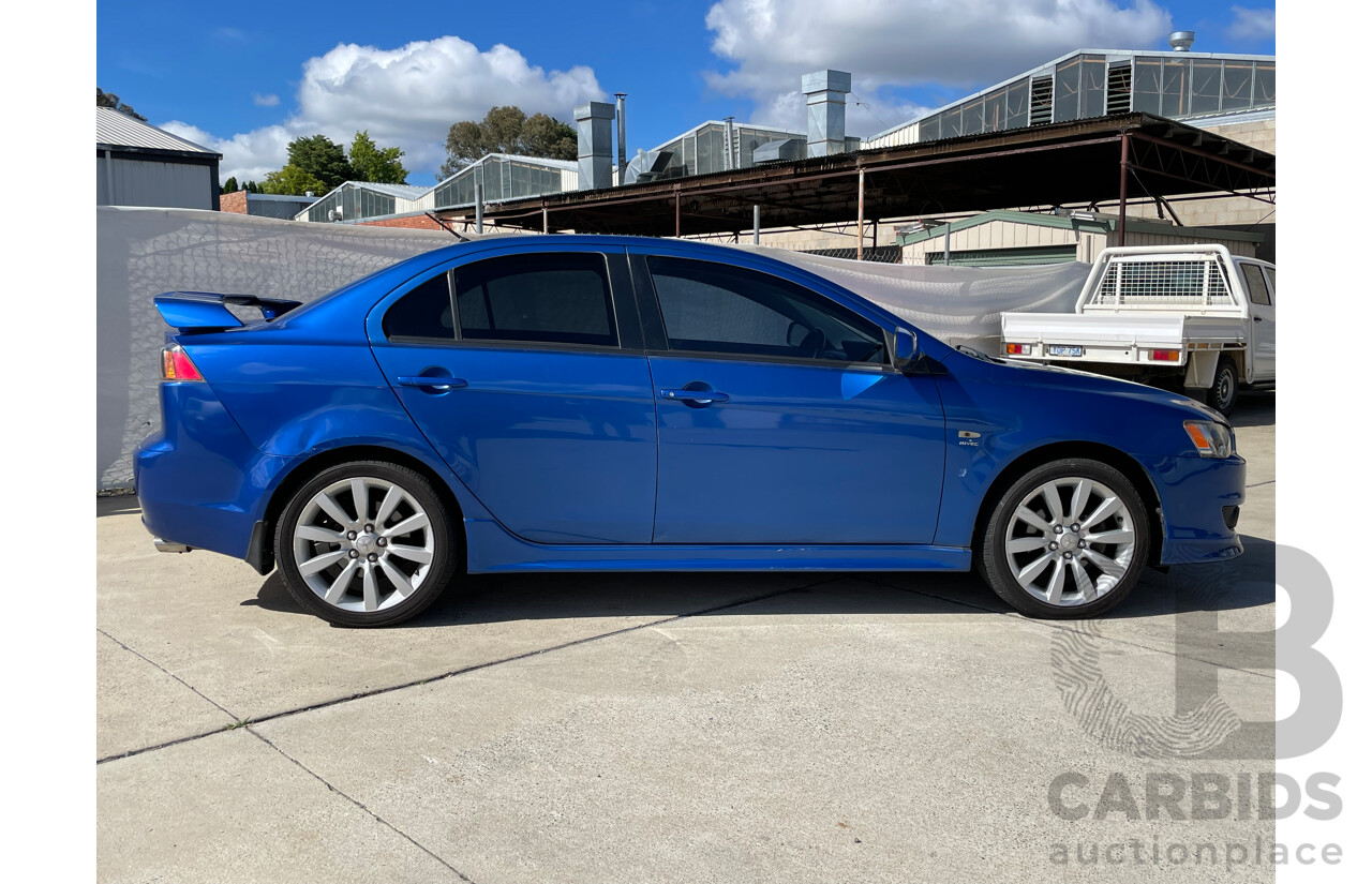 03/09 Mitsubishi Lancer VR-X FWD CJ MY10 4D Sedan Blue 2.4L