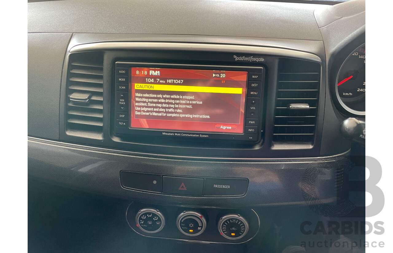 03/09 Mitsubishi Lancer VR-X FWD CJ MY10 4D Sedan Blue 2.4L