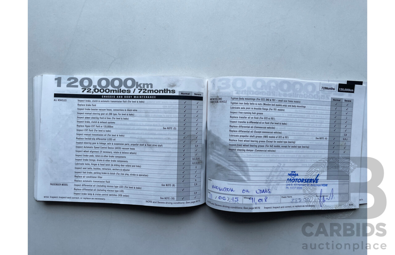 07/07 Nissan Murano Ti-L 4WD Z50 4D Wagon Silver 3.5L