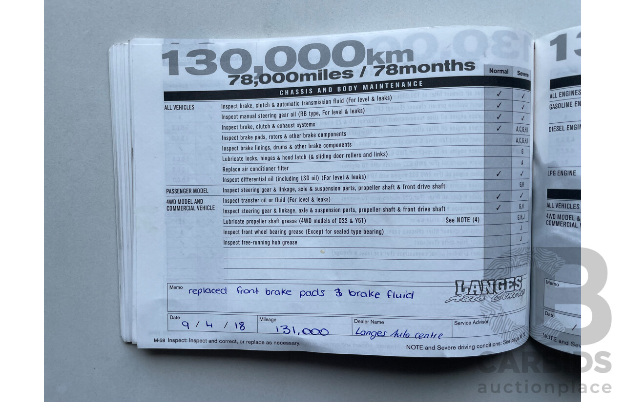 07/07 Nissan Murano Ti-L 4WD Z50 4D Wagon Silver 3.5L