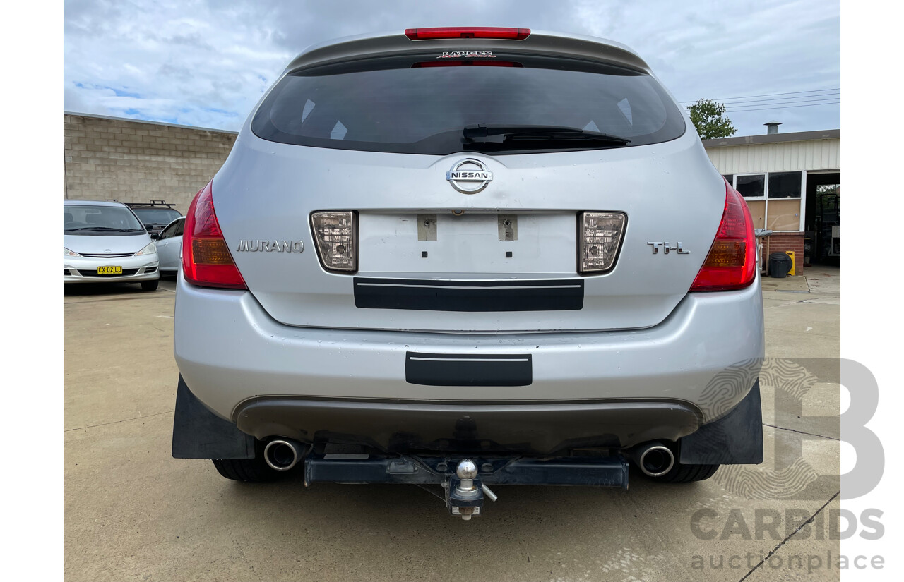 07/07 Nissan Murano Ti-L 4WD Z50 4D Wagon Silver 3.5L