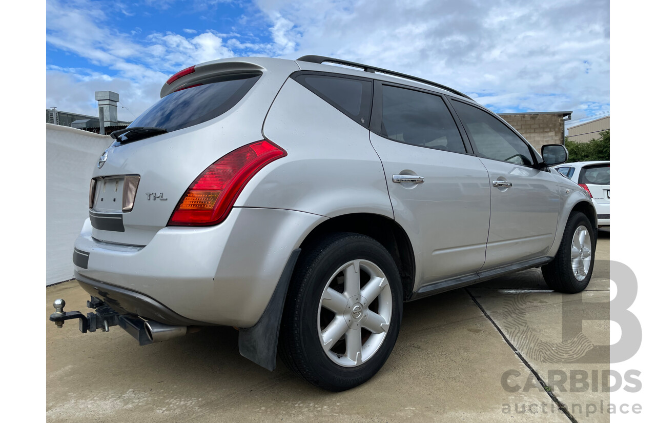 07/07 Nissan Murano Ti-L 4WD Z50 4D Wagon Silver 3.5L