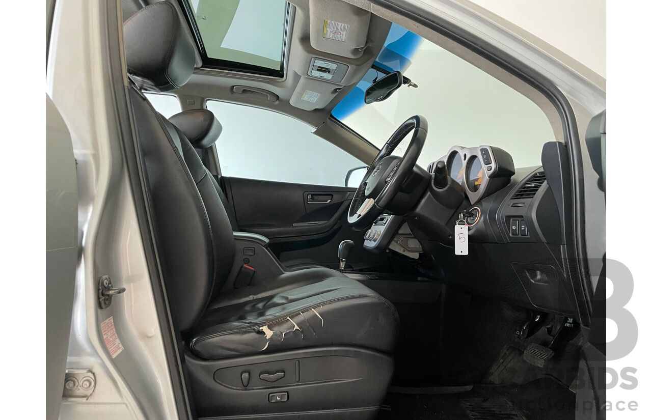 07/07 Nissan Murano Ti-L 4WD Z50 4D Wagon Silver 3.5L