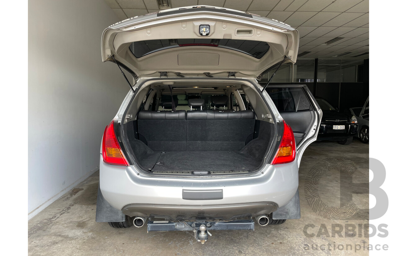 07/07 Nissan Murano Ti-L 4WD Z50 4D Wagon Silver 3.5L