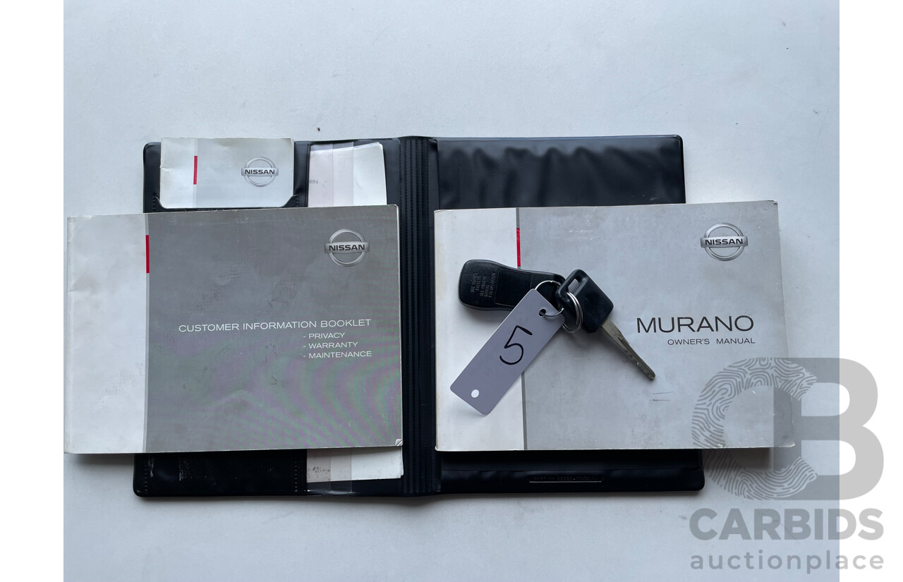 07/07 Nissan Murano Ti-L 4WD Z50 4D Wagon Silver 3.5L