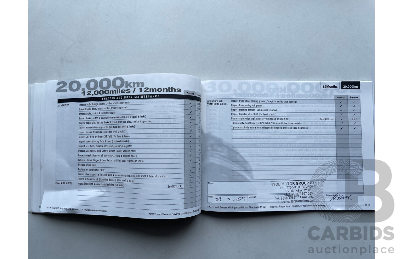 07/07 Nissan Murano Ti-L 4WD Z50 4D Wagon Silver 3.5L