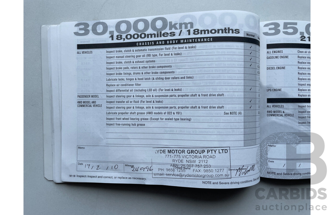 07/07 Nissan Murano Ti-L 4WD Z50 4D Wagon Silver 3.5L