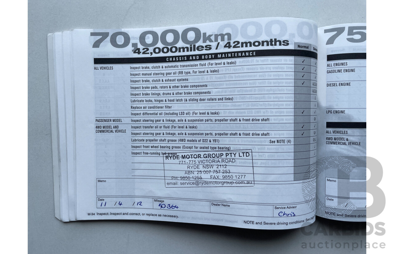 07/07 Nissan Murano Ti-L 4WD Z50 4D Wagon Silver 3.5L