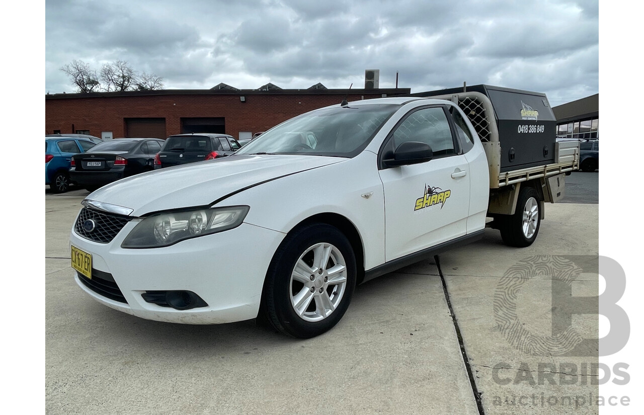 10/09 Ford Falcon (LPG) RWD FG C/Chas with Aluminium Tray White 4.0L
