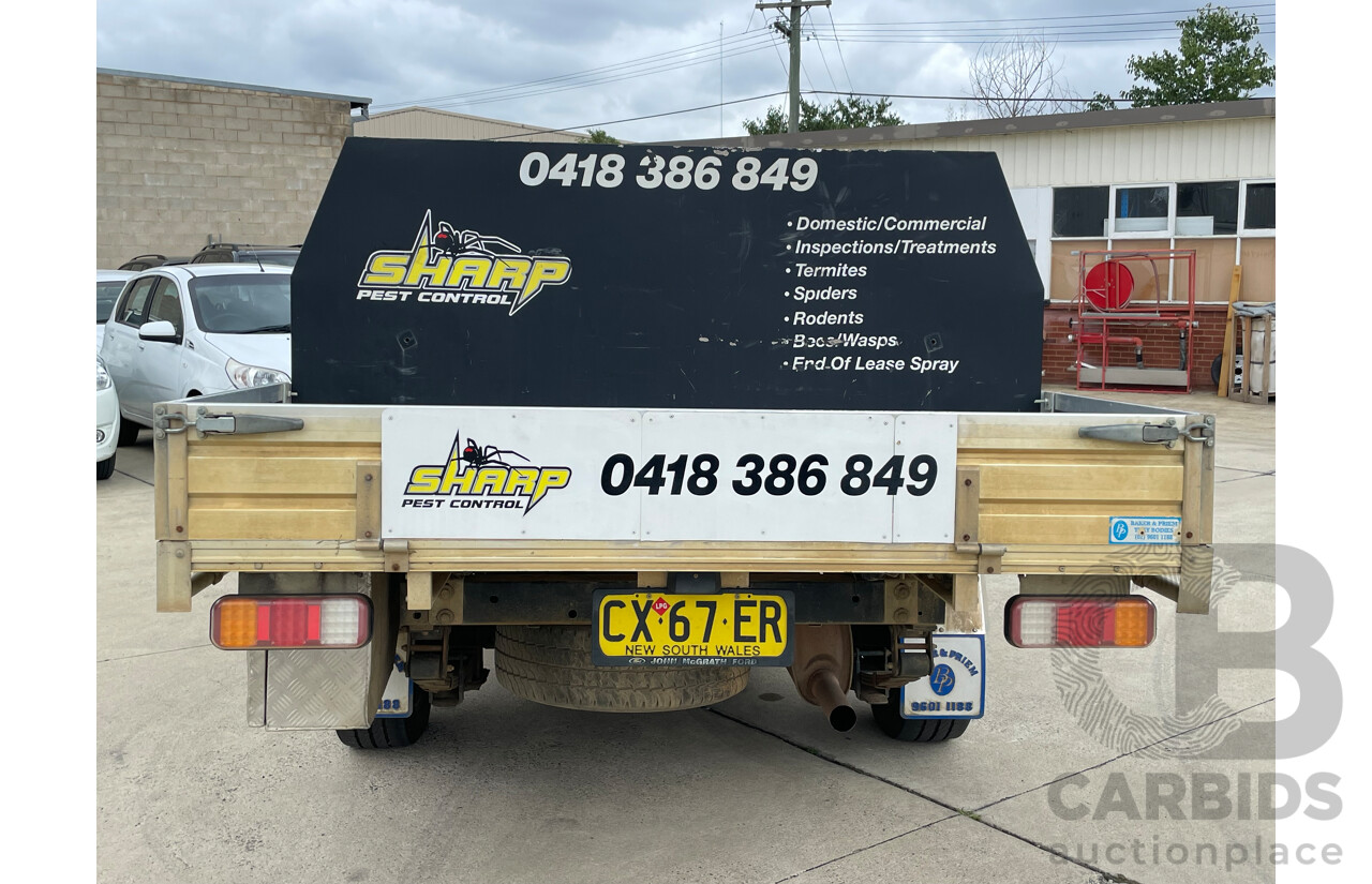 10/09 Ford Falcon (LPG) RWD FG C/Chas with Aluminium Tray White 4.0L