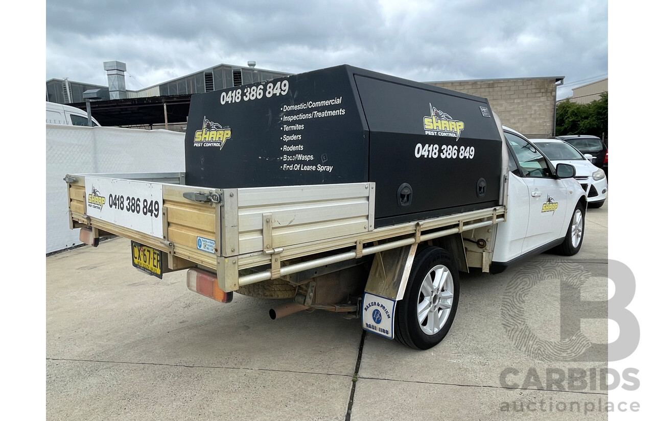 10/09 Ford Falcon (LPG) RWD FG C/Chas with Aluminium Tray White 4.0L