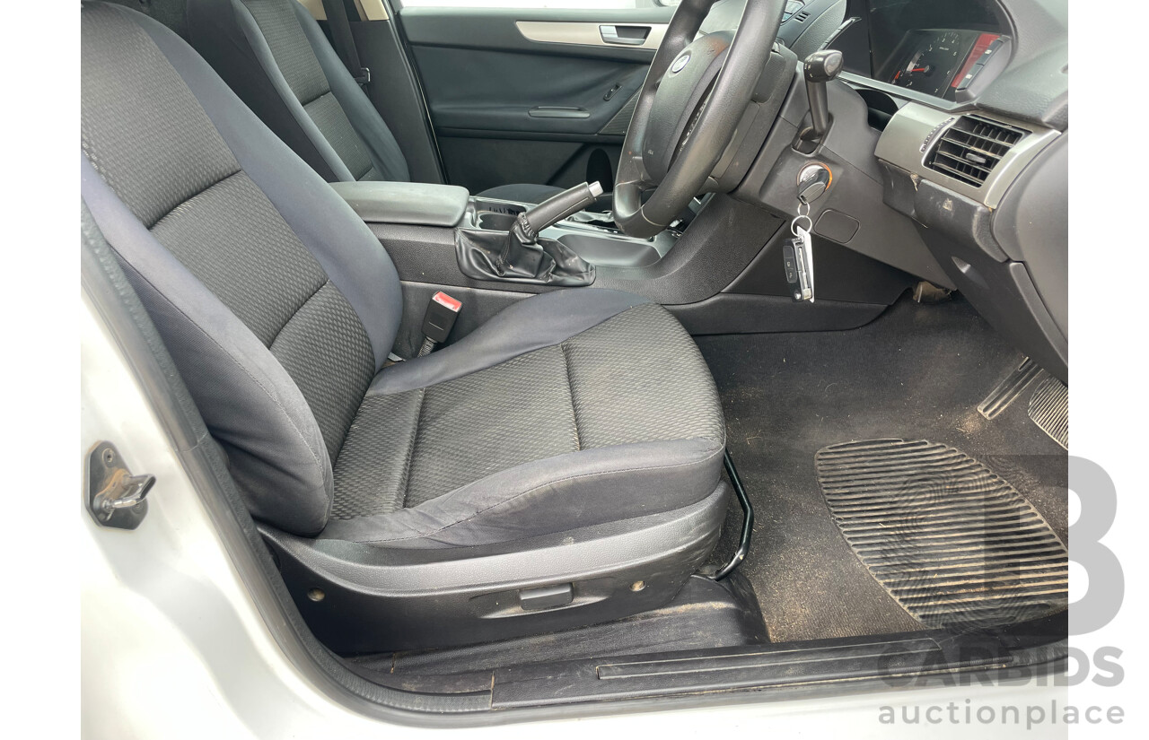 10/09 Ford Falcon (LPG) RWD FG C/Chas with Aluminium Tray White 4.0L