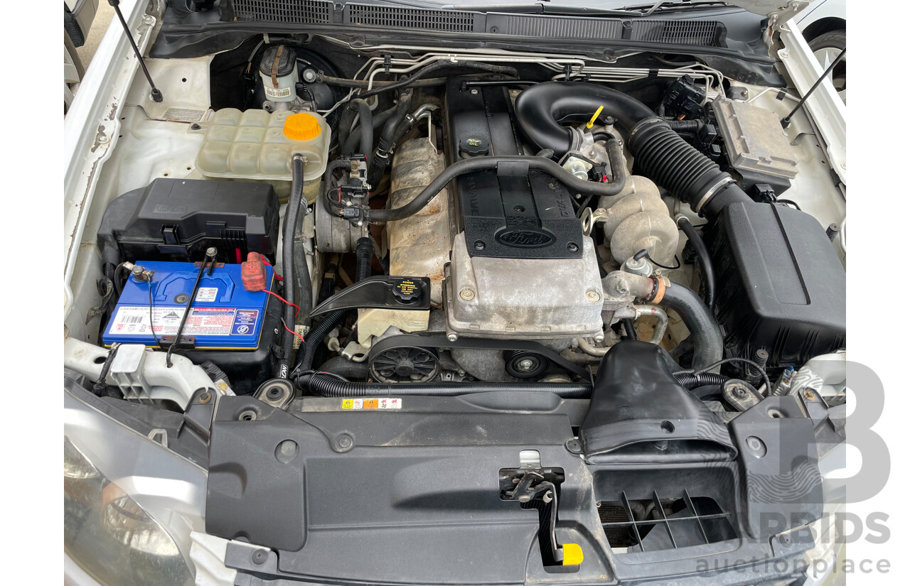 10/09 Ford Falcon (LPG) RWD FG C/Chas with Aluminium Tray White 4.0L