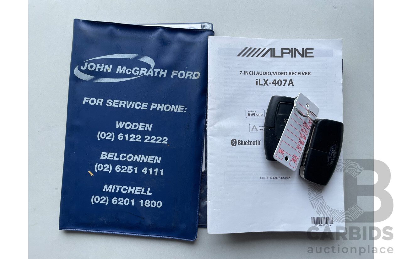 10/09 Ford Falcon (LPG) RWD FG C/Chas with Aluminium Tray White 4.0L