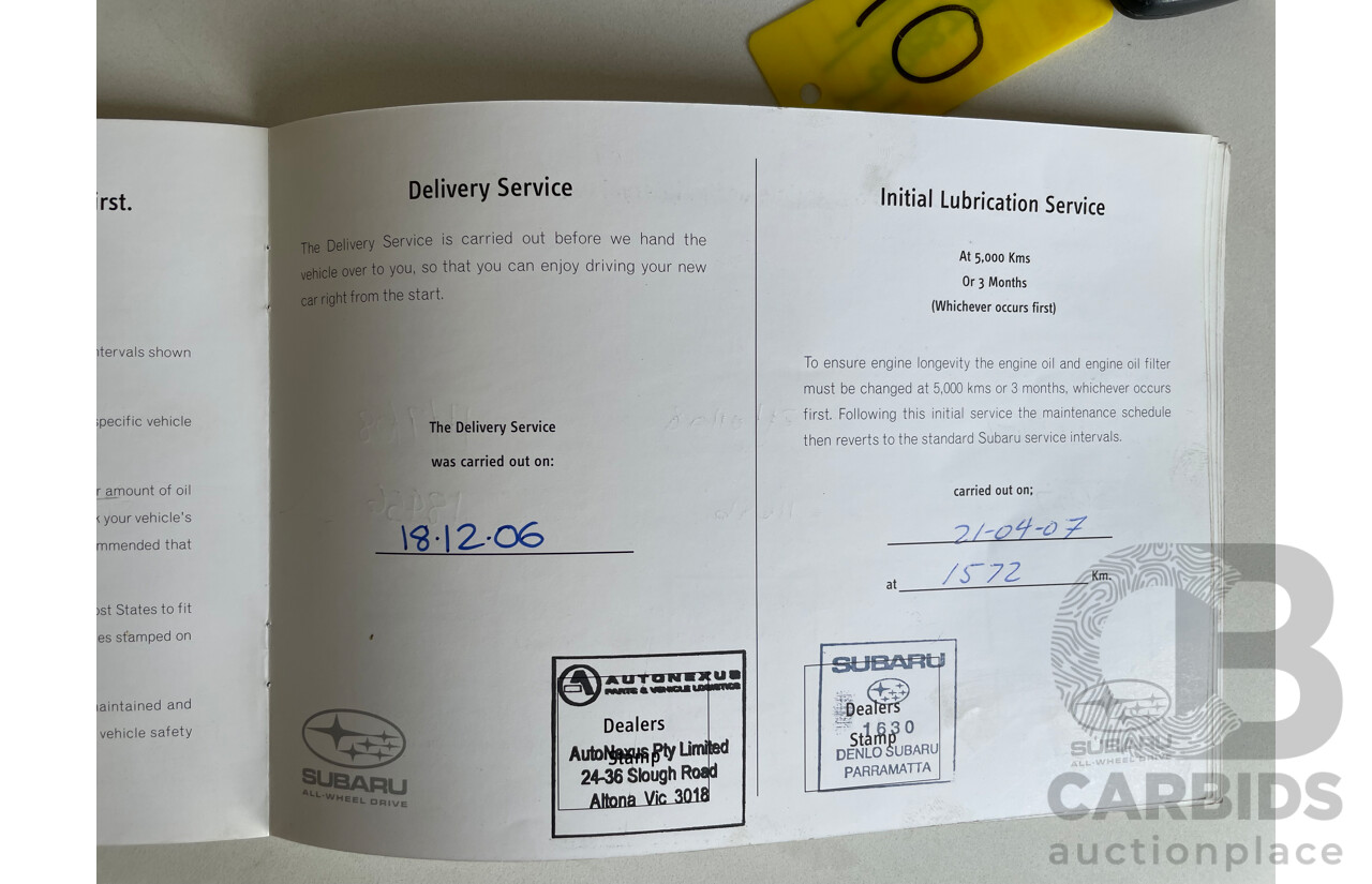 12/06 Subaru Forester X AWD MY07 4D Wagon Blue 2.5L