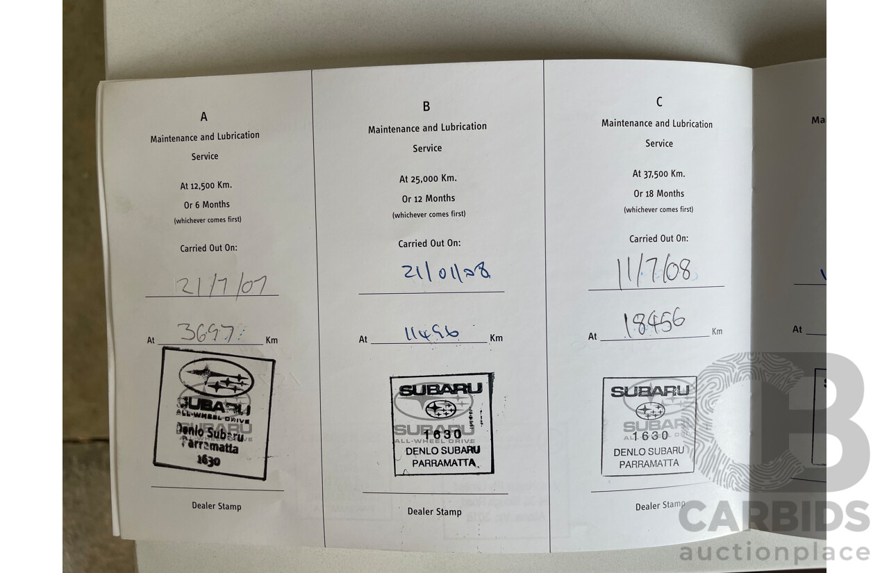 12/06 Subaru Forester X AWD MY07 4D Wagon Blue 2.5L