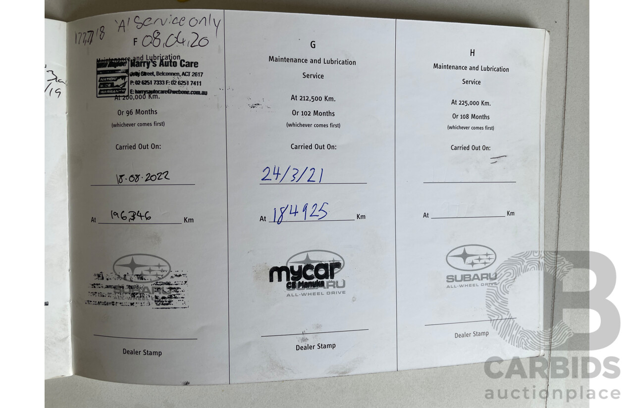 12/06 Subaru Forester X AWD MY07 4D Wagon Blue 2.5L