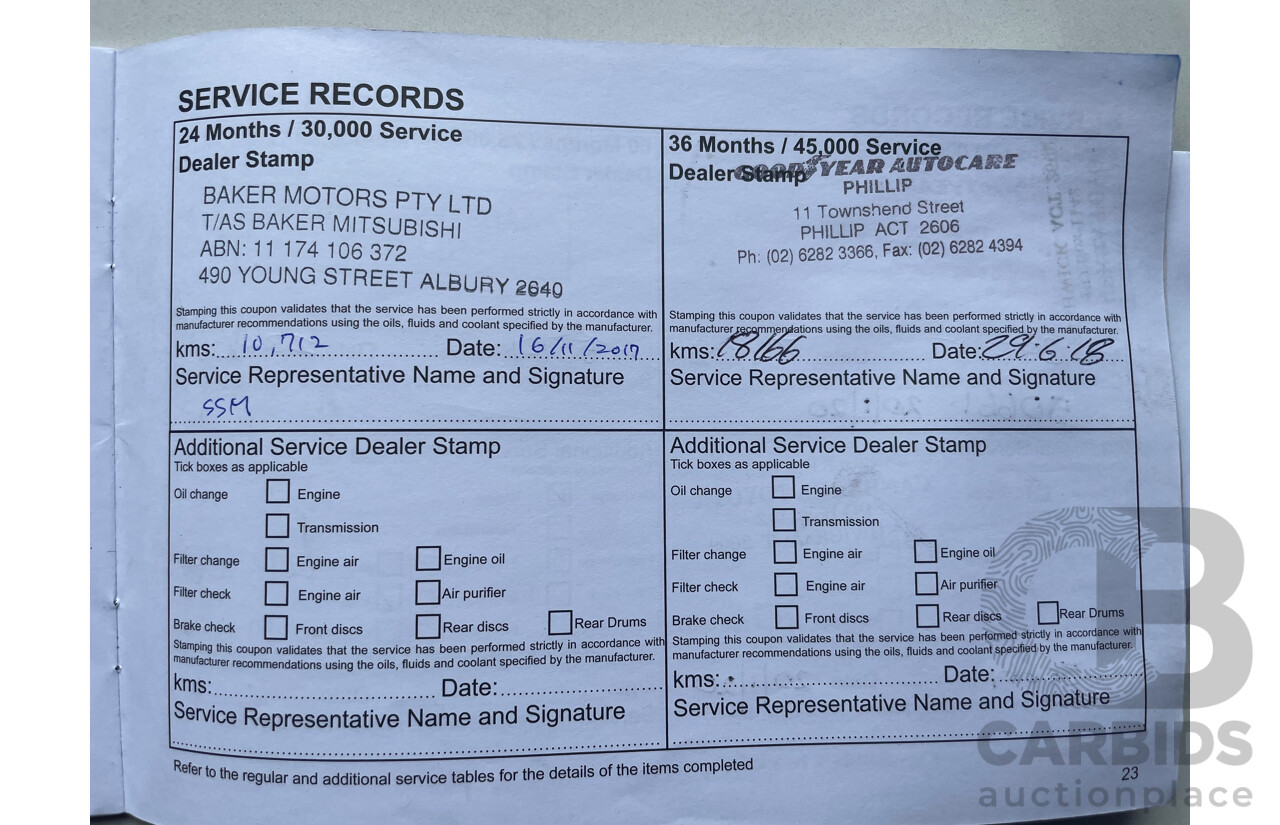 07/15 Mitsubishi Mirage ES FWD LA MY15 5D Hatchback White 1.2L