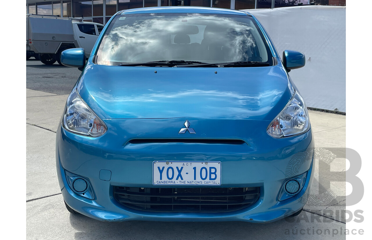 03/15 Mitsubishi Mirage ES FWD LA MY15 5D Hatchback Blue 1.2L